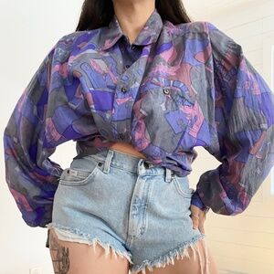 Vintage enrico Pazzi silk shirt